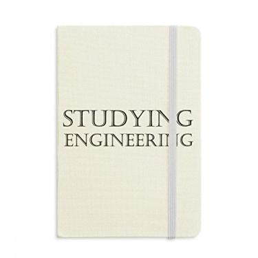 Imagem de Caderno de frases curtas para estudar, engenharia, capa dura oficial, diário clássico