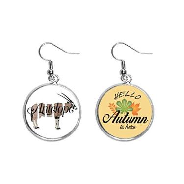 Imagem de Antelope Conjunto de Segregação Corporal Orelha Pendente Folha Outono Brinco Joia