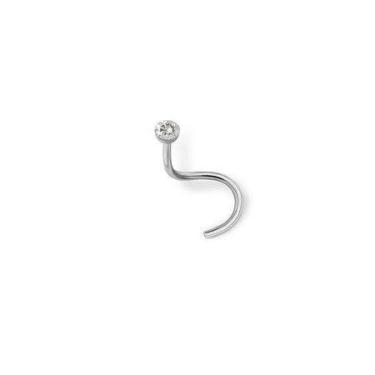 Imagem de Piercing Nostril Em Aço Com Strass Cristal - Eu Curto Acessórios