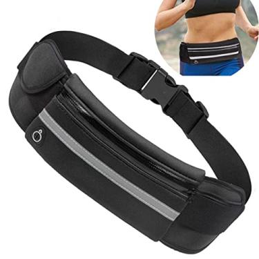 Imagem de Pochete Fitness Corrida Academia Celular Bike Impermeável Porta Celular Garrafa Documento Cinta Saída de Fone