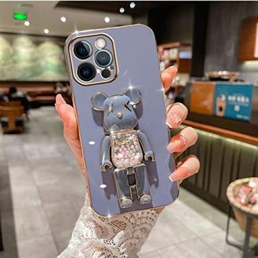 Imagem de Candy Bead Bear Holder Bracelet Strap Phone Case For iphone 14 12 Pro Max Mini 11 13 Pro X XS XR 6 S 7 8 Plus SE Plating Cover, 3, For iPhone XS MAX