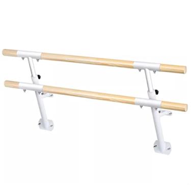 Imagem de Ballet Barre Barra de balé fixa montada na parede com altura ajustável de 80-120 cm, adequada para uso doméstico/estúdio de dança/academia (Size : 1M/3.3FT)