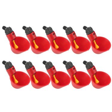 Imagem de Bebedouro De Frango Sluffs, Bebedouro De Frango, 10 PCS Copos De água Para Beber água De Aves Bebedor Alimentador Para Galinha De Gado