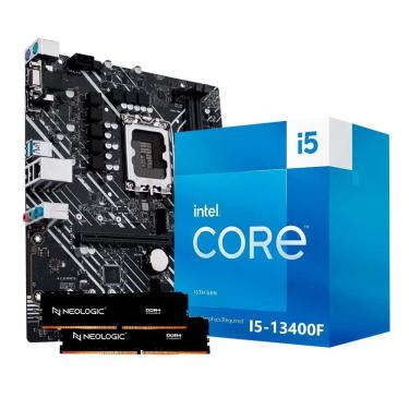 Imagem de Kit Upgrade Intel I5 13400F, Placa Mãe H610, 16Gb Ddr4, Neologic - Nli84724