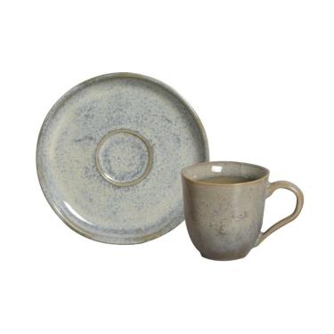 Imagem de Conjunto c/ 6 Xícaras de Café c/ Pires Bio Green Granite 120ml