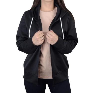 Imagem de Blusa Feminina Facinelli By Mooncity Moletom Preto - 670314-Feminino