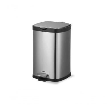 Imagem de Lixeira Inox Pedal E Balde Frame 12l Brinox 33,9x26,1x40,3cm