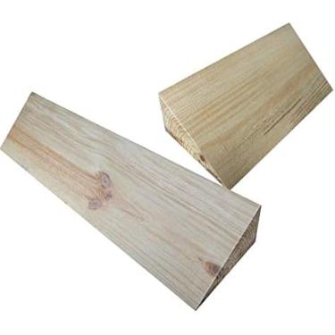 Imagem de Rampas De Meio-fio De Madeira Para Degraus, Rampas De Limiar De 6 Cm De Altura, Rampas De Meio-fio Internas E Externas Para Portas De Casa, Madeira Maciça De Alta Carga Residencial Para Idosos,30*