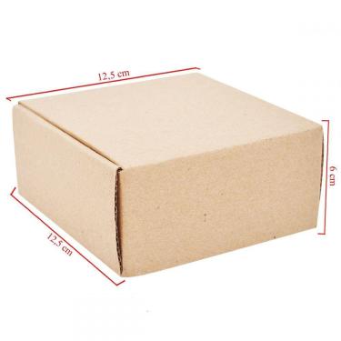 Imagem de Caixa Básica De Papelão Com 10 Unidades Embalagens 12.5cm x 12.5cm x 6cm