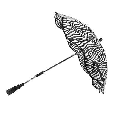 Imagem de LJCM Guarda-chuva para carrinho de bebê, forte resistência ao vento 360 graus, guarda-sol, proteção UV, portátil, para carrinho de passeio (#10)