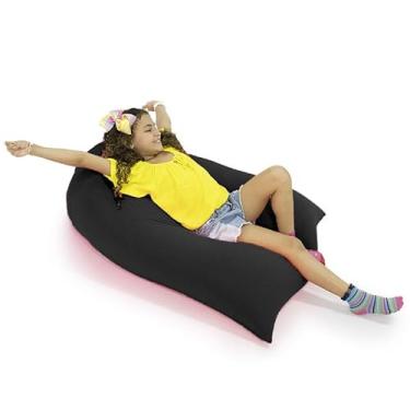 Imagem de Puff Eli Cor Preto - Sensorial e macio/enchimento de pérolas de EPS