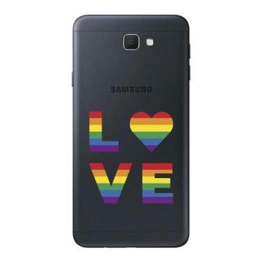 Imagem de Capa Case Capinha Samsung Galaxy  J7 Prime Arco Iris Love - Showcase