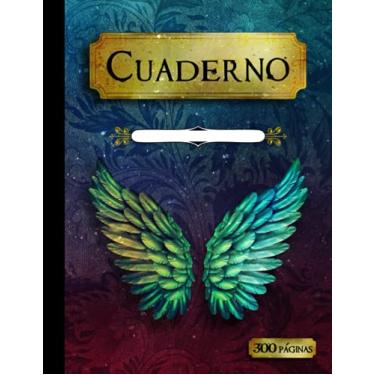 Imagem de CUADERNO: Libreta para escribir historias, poesía, canciones... Cuaderno extra grueso, cuaderno grande de rayas. Cuaderno literario, libreta portada ... Cuaderno de 300 páginas. 21,59 x 27,94 cm