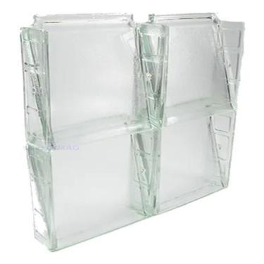 Imagem de Kit 5 Elemento Vazado Cobogó Em Vidro Veneziana Ventilação - Cristal D