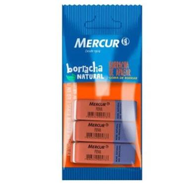 Imagem de Borracha Mercur Pull Pack Prima  C/03 Un Rosa/Azul