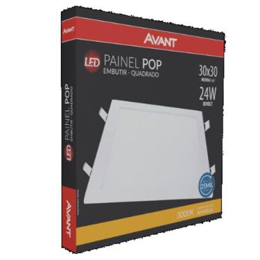 Imagem de Luminária Led Painel Sobrepor Quadrado 24w Bivolt Avant