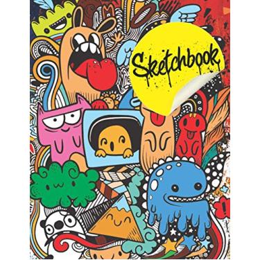 Imagem de Sketchbook: Blank Notebook for Drawing, Writing, Sketching or Doodling, 100 Pages, 8.5”x11”