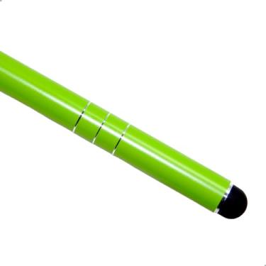 Imagem de Caneta Touchscreen Stylus de Alumínio Para Celular Smartphone e Tablet Apple ou Android Universal (Verde)