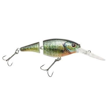 Imagem de Berkley Isca de pesca articulada Flicker Shad, HD Bluegill, 1/85.0 g, 2 3/10.2 cm | Iscas de manivela de 7 cm, tamanho, perfil e profundidade de mergulho imitam sombra real, equipada com gancho