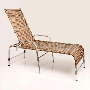 Imagem de Espreguiçadeira Em Alumínio Piscina Jardim Capuccino