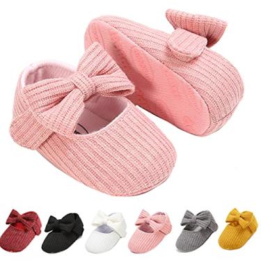 Imagem de Pantufas infantis para meninos e meninas aconchegantes botas de lã macias com calcinha quente e desenho animado sapatos para recém-nascidos, 1933 Pink, 12-18 Months Toddler