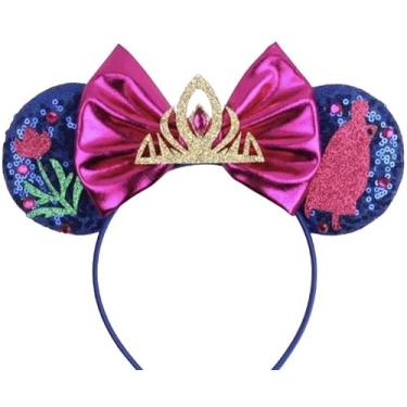 Imagem de CLGIFT — Faixa de cabeça inspirada na Minnie Mouse com orelhas de Frozen, Olaf Minnie Ears (Olaf)., Anna, Small