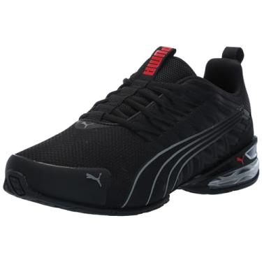 Imagem de PUMA Tênis de corrida masculino Voltaic Evo, Puma Preto-tempestuoso ardósia - para todos os tempos vermelho, 40