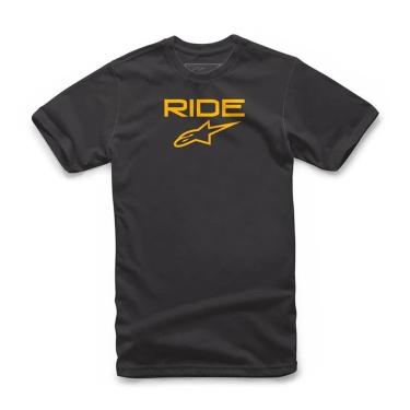 Imagem de Camiseta Alpinestars Ride 2.0 Camo Masculina Preto e Amarelo-Masculino