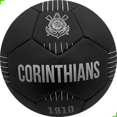 Imagem de Bola Corinthians De Futebol Campo Oficial Nº5 All Black