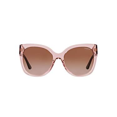 Imagem de Óculos de Sol Vogue Eyewear 0VO5338S 282813 Tam 54 / Rosa - Lentes Marrom Gradiente