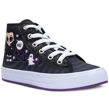 Imagem de Tênis Infantil Cano Alto Feminino Nº 23 Ao 34 Botinha Fantasmas 11.82 (Preto, BR, Criança de 4 a 8 anos, Numérico, 33)