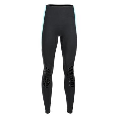 Imagem de Dynwave Calças de neoprene de surf 1.5mm, calças compridas, estiramento, secagem rápida, calças de mergulho para mergulho, natação, vela, Azul, XL Feminino