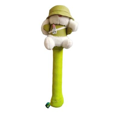 Imagem de YIJU Capa para cabo de raquete de badminton, protetor de aderência, presente artesanal, tricô, absorção de choque, capa para mulheres e homens, Verde