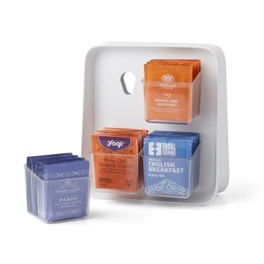 Imagem de YouCopia Organizador de saquinhos de chá com caixas removíveis transparentes, organizador de armário ou despensa, 80 sacos