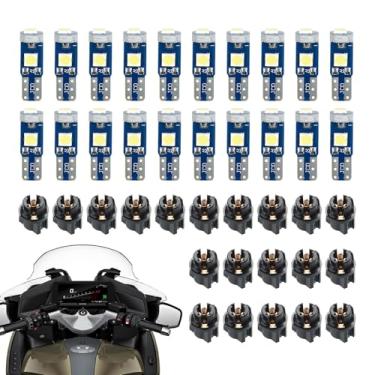 Imagem de Lâmpadas LED para painel, luzes LED para painel de instrumentos | lâmpadas de instrumento Dash | Lâmpadas brilhantes super do painel da microplaqueta 3030-smd para carros e motocicletas, inspeçã