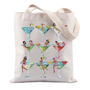 Imagem de TIIMG Martini Gift Dirty Martini Gift Dirty Martini Social Club Gift Martini Cocktail Lover Tote Bag, Martini, big