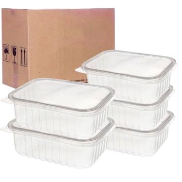 Imagem de Pote 500ml Retangular Resistente Microondas Freezer 120un