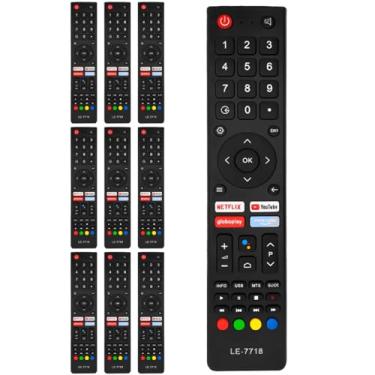 Imagem de Kit 10 Controle Remoto Compatível Philco Smart TV 4K PTV42