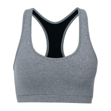 Imagem de Top Nadador Micr C/Aber Costas Basico, She, Feminino, Cinza Mescla Claro, GG
