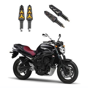 Imagem de KIT 4 Seta Sequencial Pisca de Led Estrela Modelo P09S Moto FAZER 600 