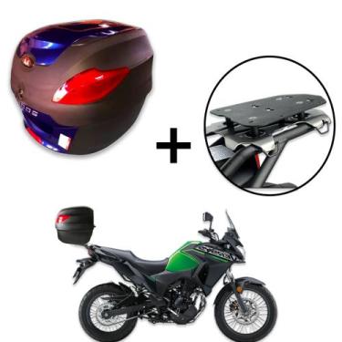 Imagem de Baú 41 litros Awa Proos com Bagageiro para VERSYS X300 2018-2023, Azul