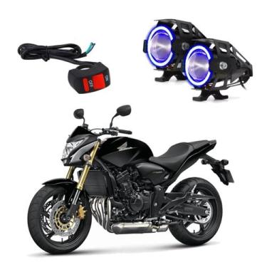Imagem de Kit Led Farol Milha Moto CB600F HORNET 2005 2006 2007 2008 2009 2010 2
