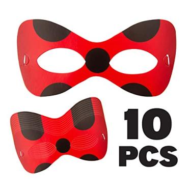 Imagem de Mighty Mojo - Kit de Festa Miraculous - 10 Masks - Ladybug e Cat Noir - Super Heróis - Crianças (toddlers) - Unissex