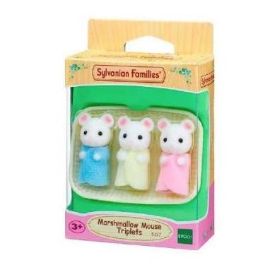Imagem de Sylvanian Families - Trigêmeos Rato Marshmallow - Epoch