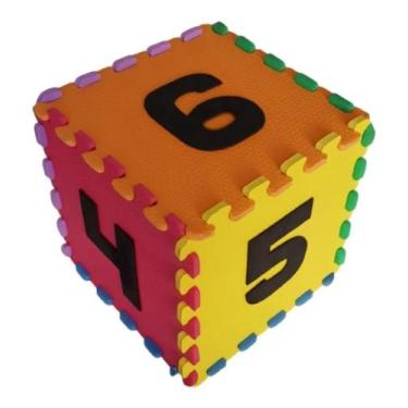 Imagem de Dado gigante de números e pontos em eva - CRIATIVA MATERIAIS EDUCATIVO