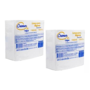Imagem de Lenço Para Banho Higiene Wipes Não Tecido Cremer Pacote Com 100 Unidad