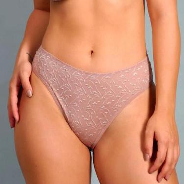 Imagem de Calcinha Biquini Cintura Saint Tropez  Duloren 128595, EG, Castanha