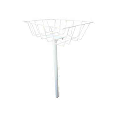 Imagem de Lixeira para Calçada de Chao 1,15 Branca - METALFER, BRANCO