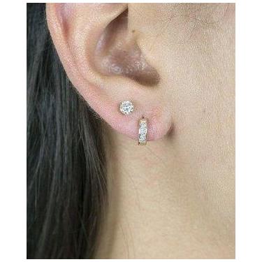 Imagem de Brinco de ouro 18k Argola 0,9 Cm, 1,2Cm e 1,5Cm - Elegancy Joias