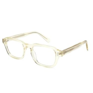 Imagem de VFDHN Armação de óculos vintage masculina quadrada para mulheres retangular, 5, tamanho único